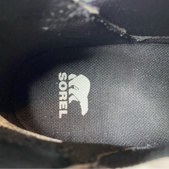 Sorel Out N About Slip On Wedge Black Suede Bootie 9 - Picture 13 of 15